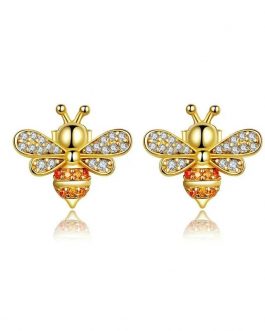 Ohrstecker aus Silber vergoldet